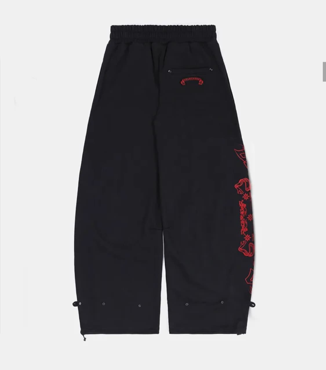 배드블러드 2way 커브드 조거 트라우져 블랙 상품이미지4