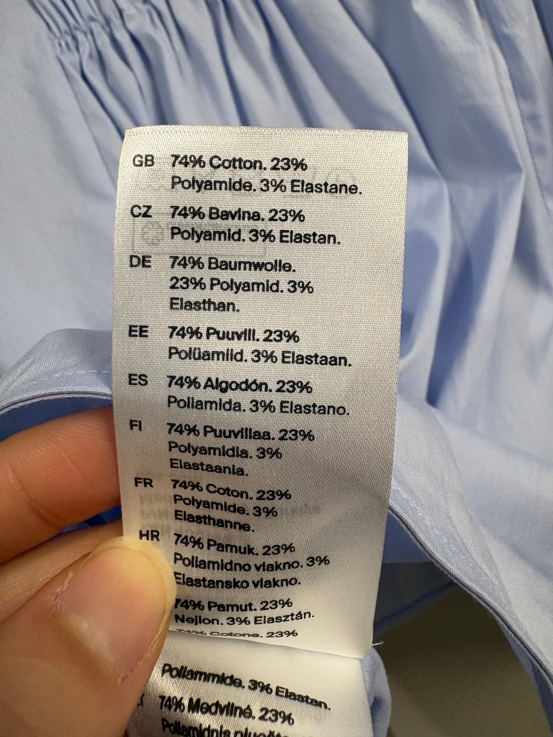 cos테일러드 포플린블라우스 블루S 상품이미지6