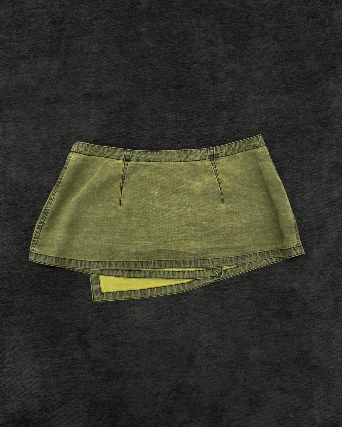 빈티지 레이어드 랩 미니 스커트 상품이미지3