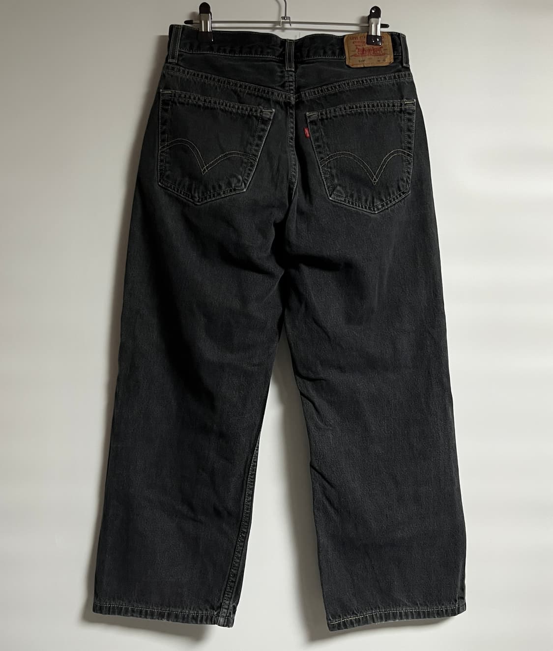 리바이스 569 흑청 와이드 데님팬츠 청바지 27 상품이미지6