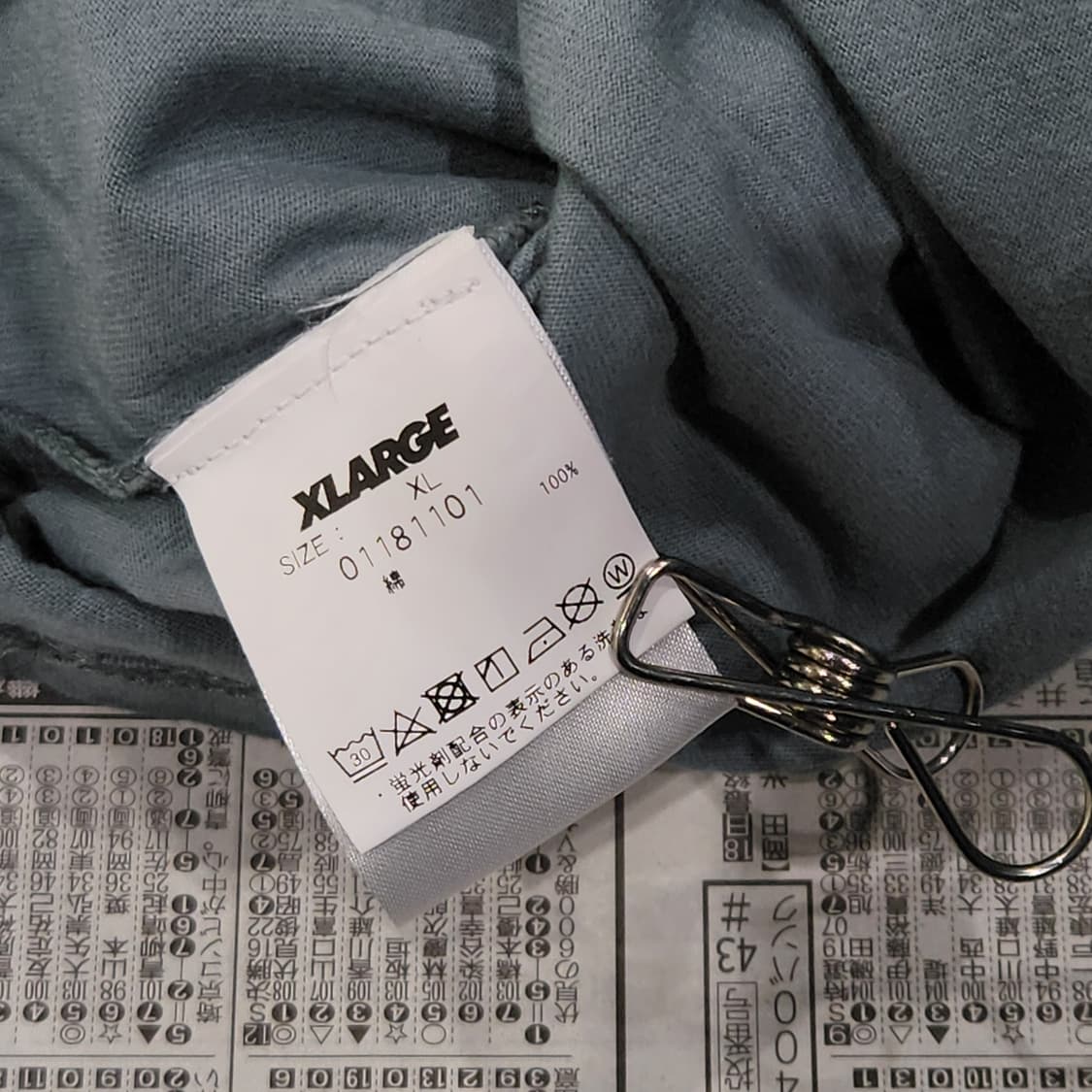 X-LARGE 카모패턴 로고 반팔 XL 상품이미지4