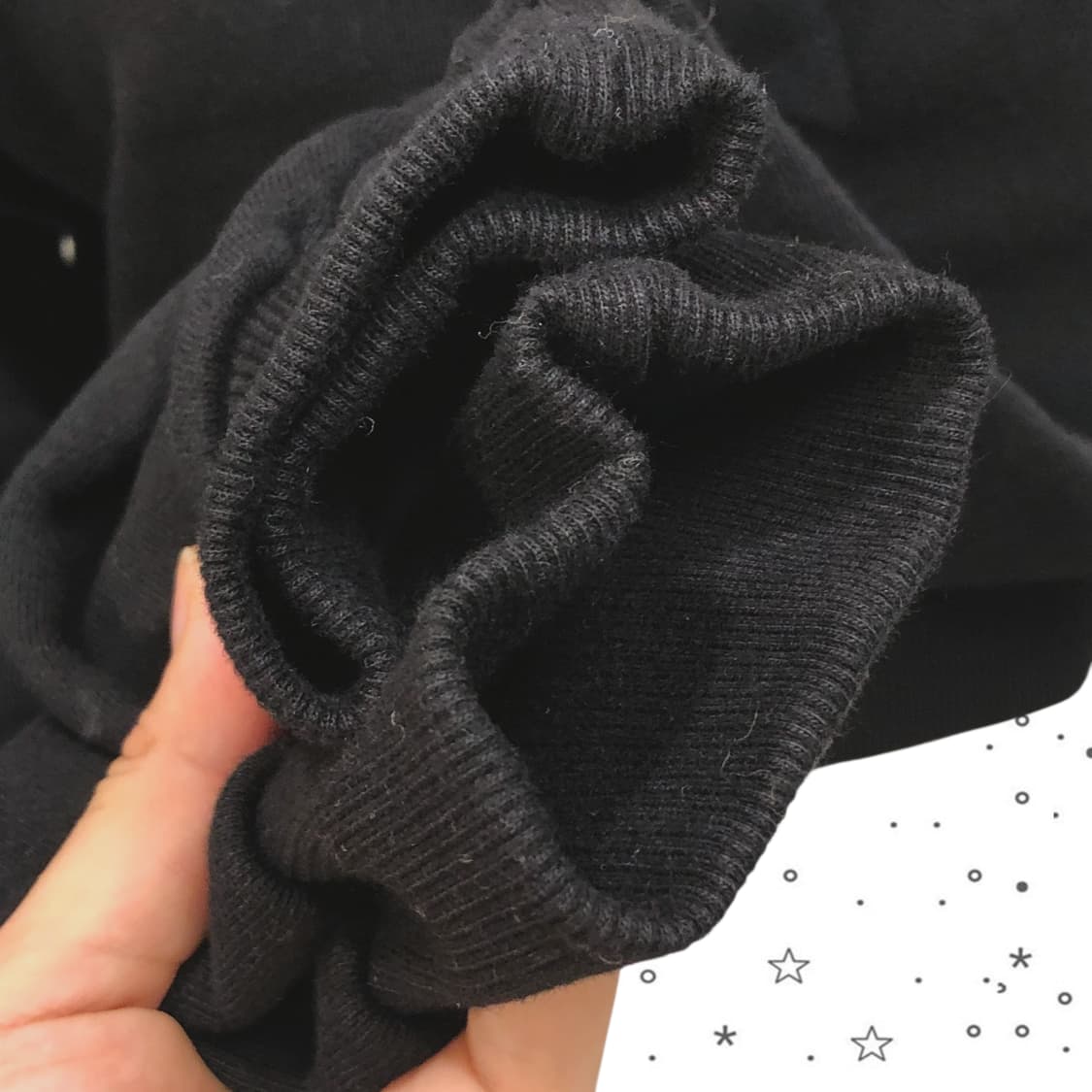 Not known 낫노잉 볼레로 레이어드 초커 맨투맨 블랙 27 상품이미지4