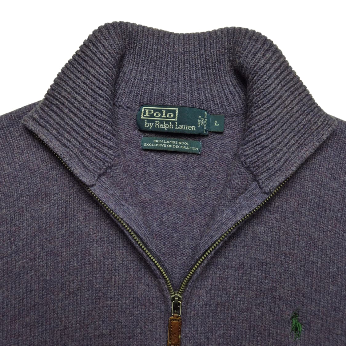 [L] 폴로 랄프로렌 램스울 반집업 니트 상품이미지6