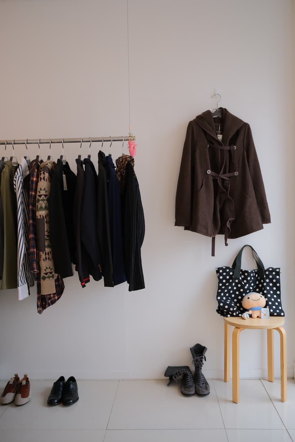 00s Bondage drape hood coat 상품이미지10