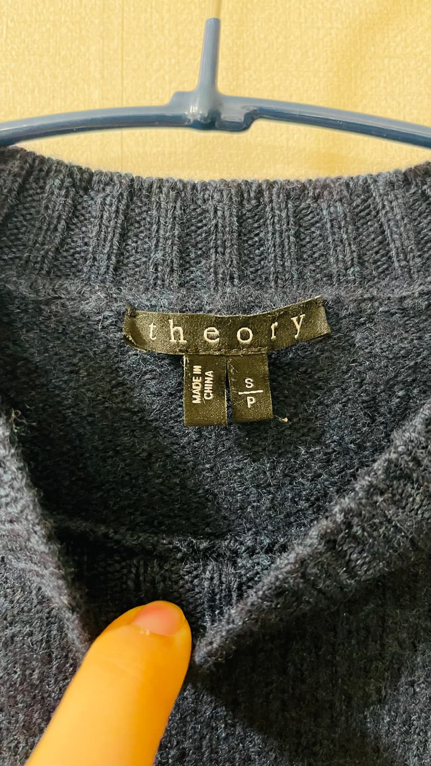 띠어리 Theory 여성 100% 메리노 울 니트 S 가볍고 포근하고 따 상품이미지5