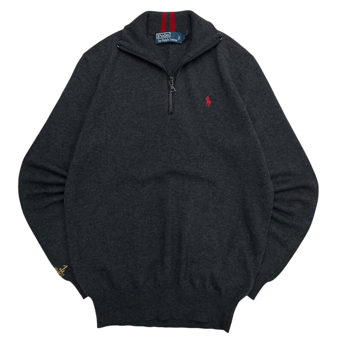 폴로 랄프로렌 레드포니 차콜 반집업 S 상품이미지2