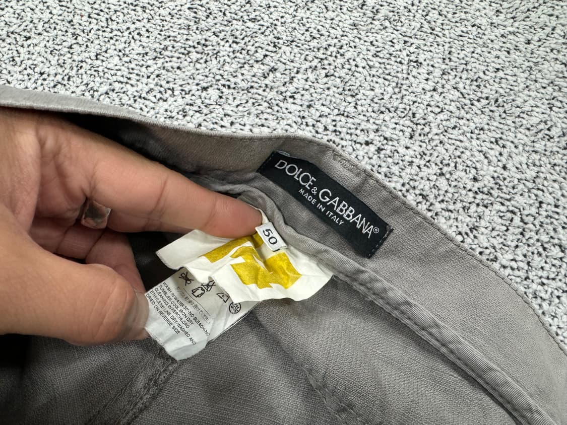 돌체엔가바나 플레이트 면바지 상품이미지5