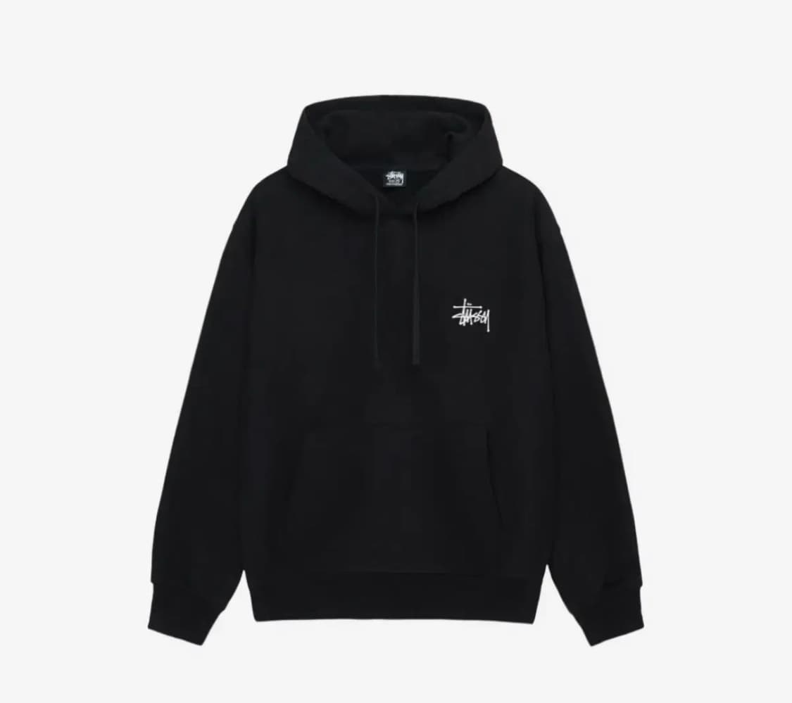 스투시 베이직 로고 후드티 XXL 상품이미지2