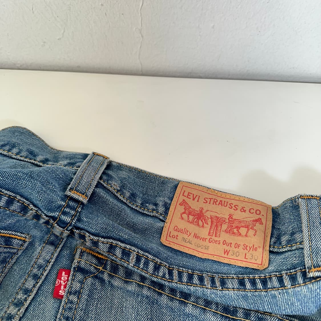30 M 리바이스TYPE1 일자핏 워시드 데님팬츠 청바지 상품이미지2