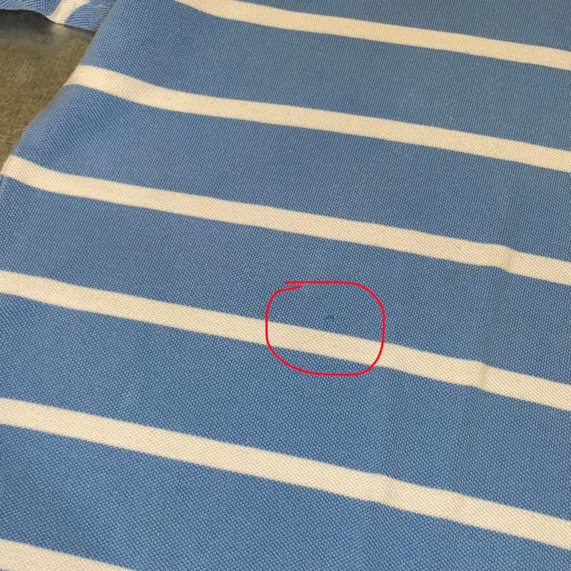 (L) POLO 폴로 랄프로렌 스트라이프 반팔 카라티 상품이미지5