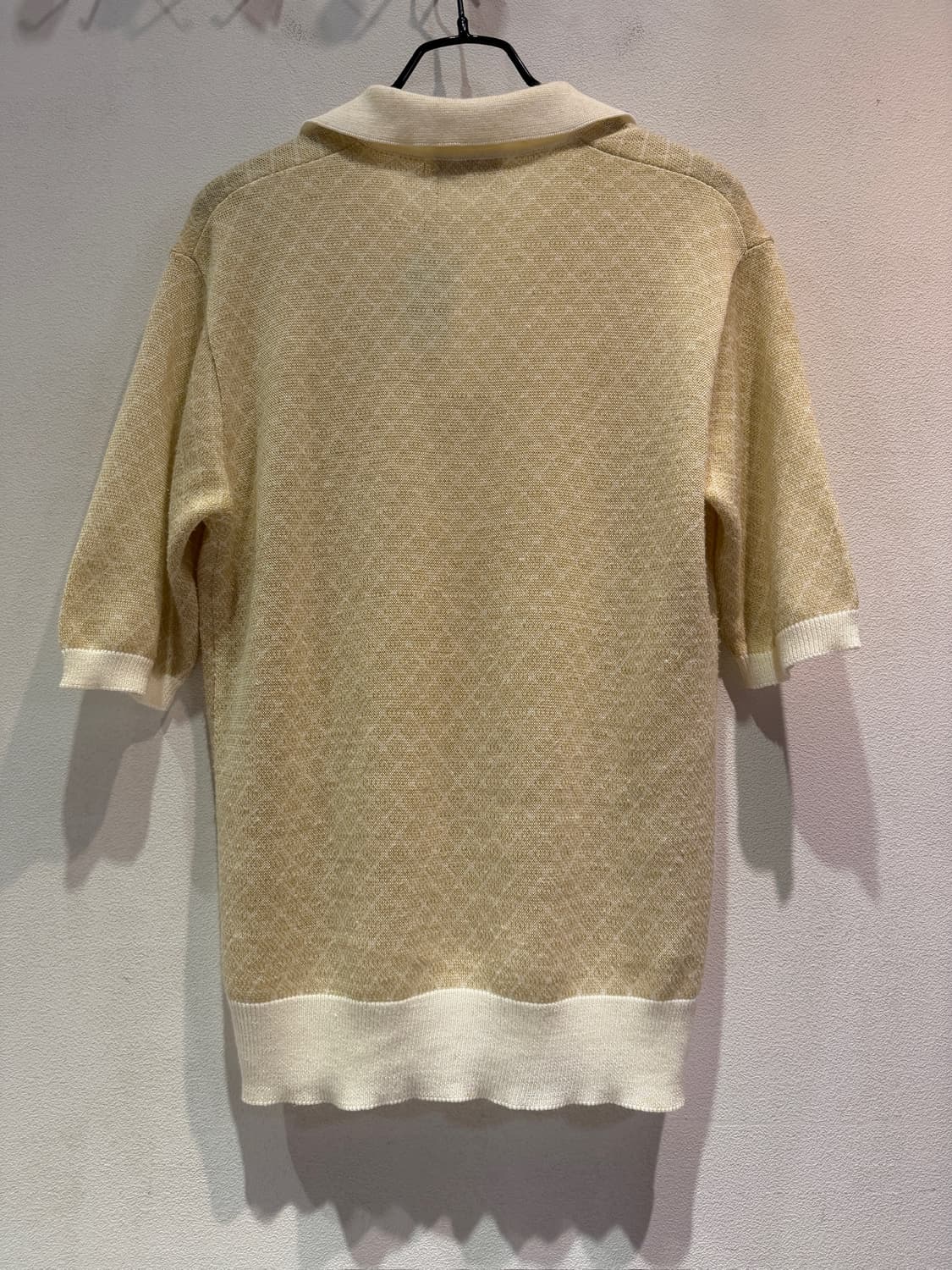 80s Knit Open Collar Polo Shirt 상품이미지3