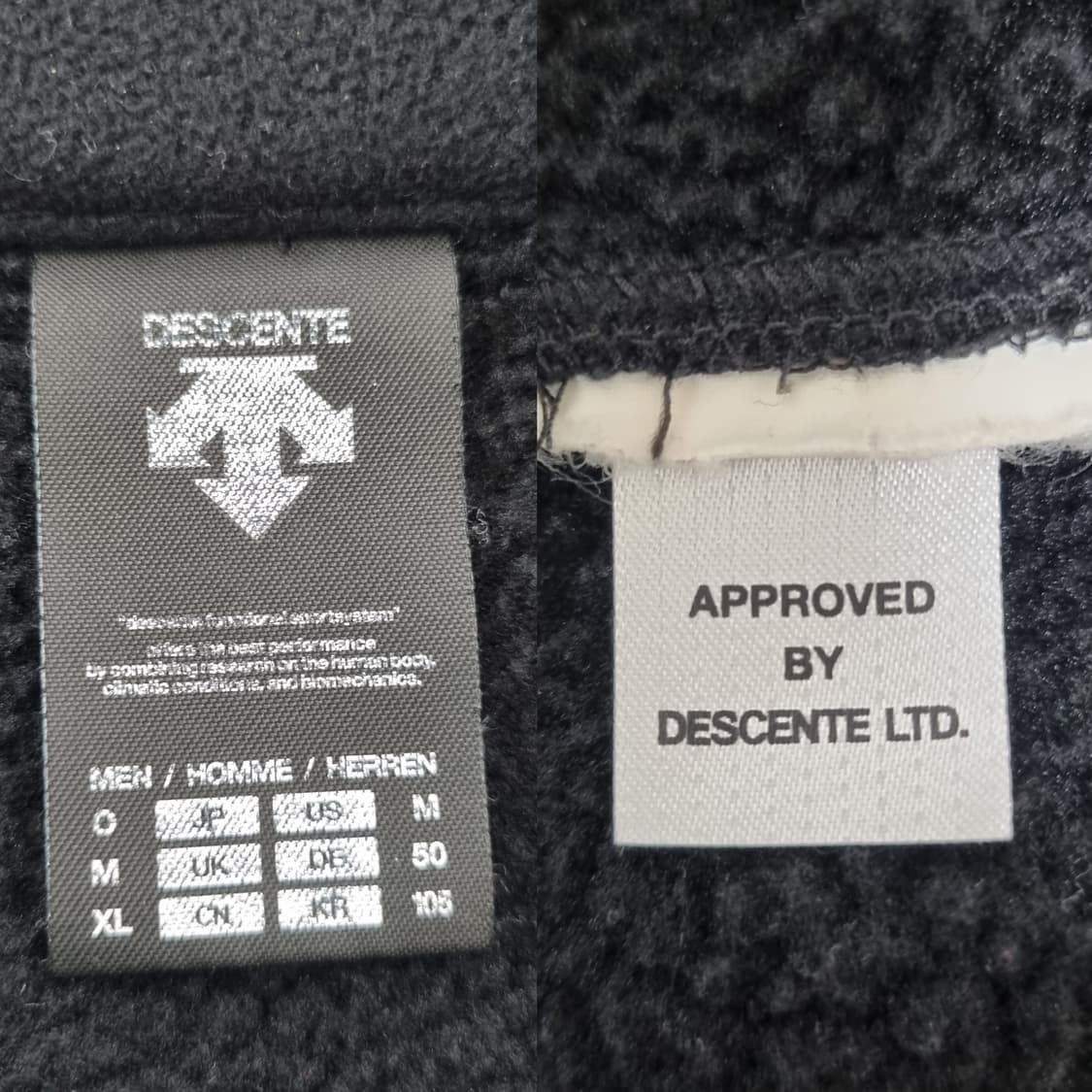 데상트 스위스 스키팀 플리스 집업 헬베티아 아우디 패치 XL 상품이미지9