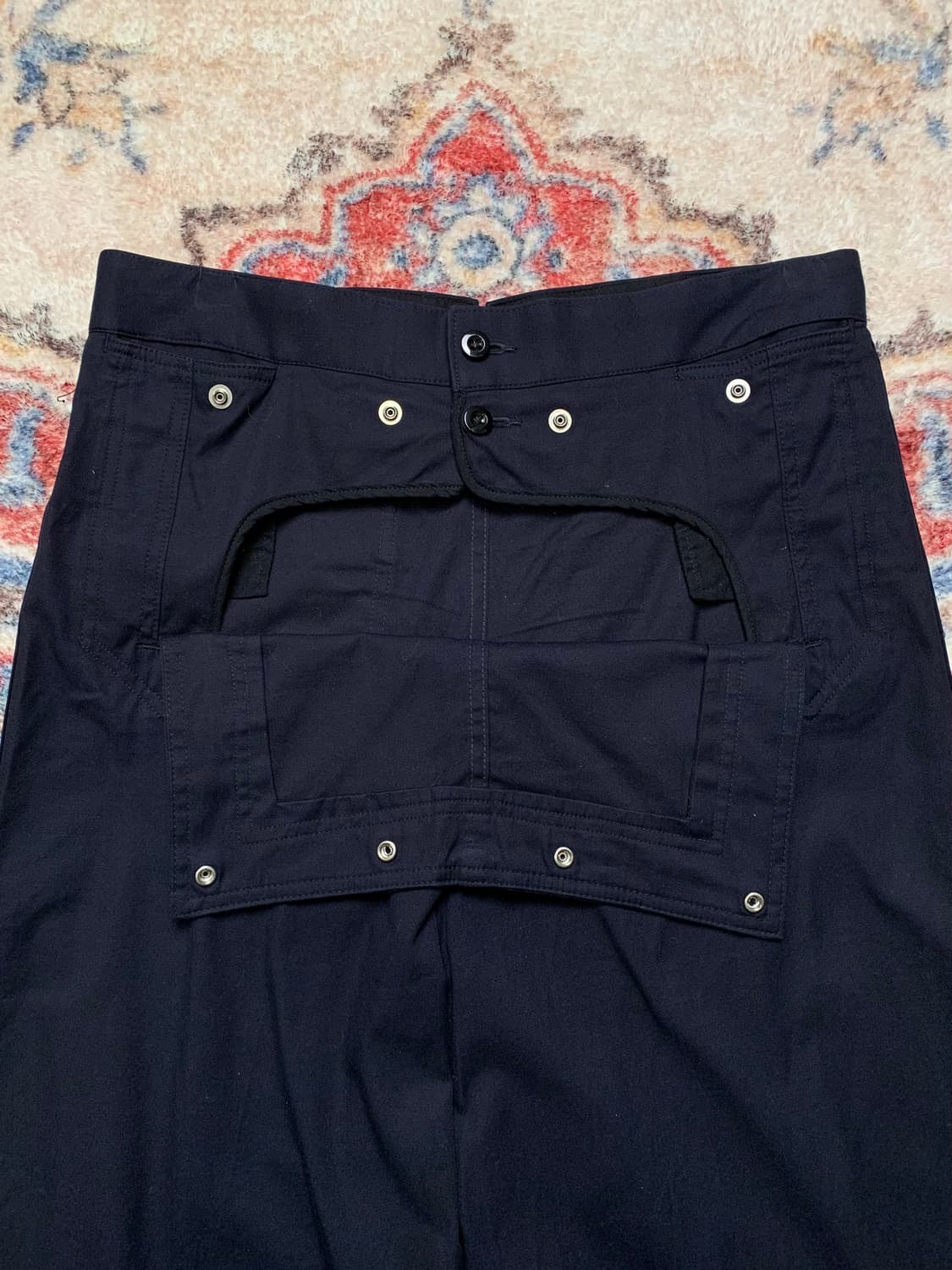 토가 웨스턴 버클 전면 버튼 네이비 팬츠 상품이미지3