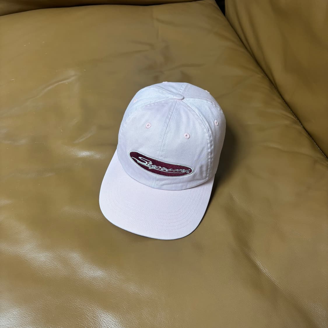 Supreme 슈프림 23ss 오발 워시드 핑크 6패널 볼캡 모자 상품이미지1