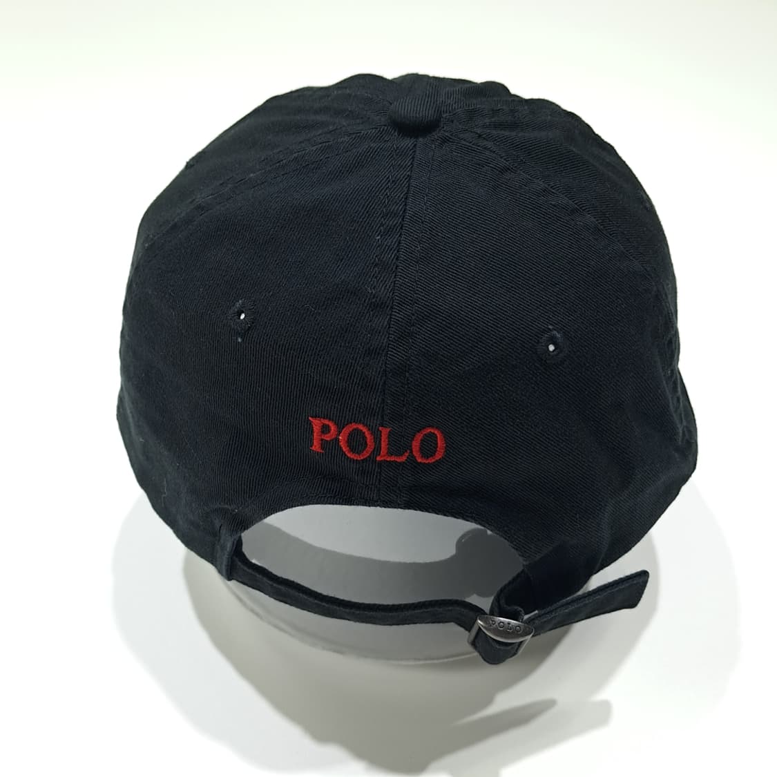 CL819 폴로 코튼 레드포니 블랙 볼캡 모자 상품이미지5