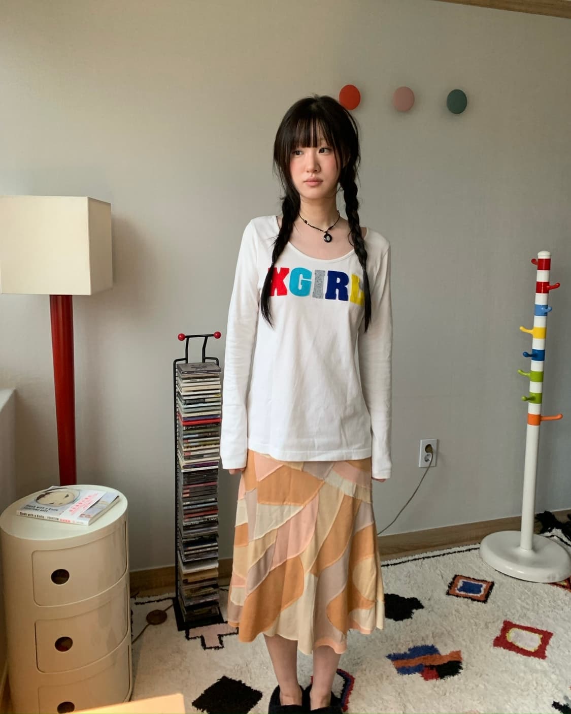 x-girl, rainbow top  상품이미지2