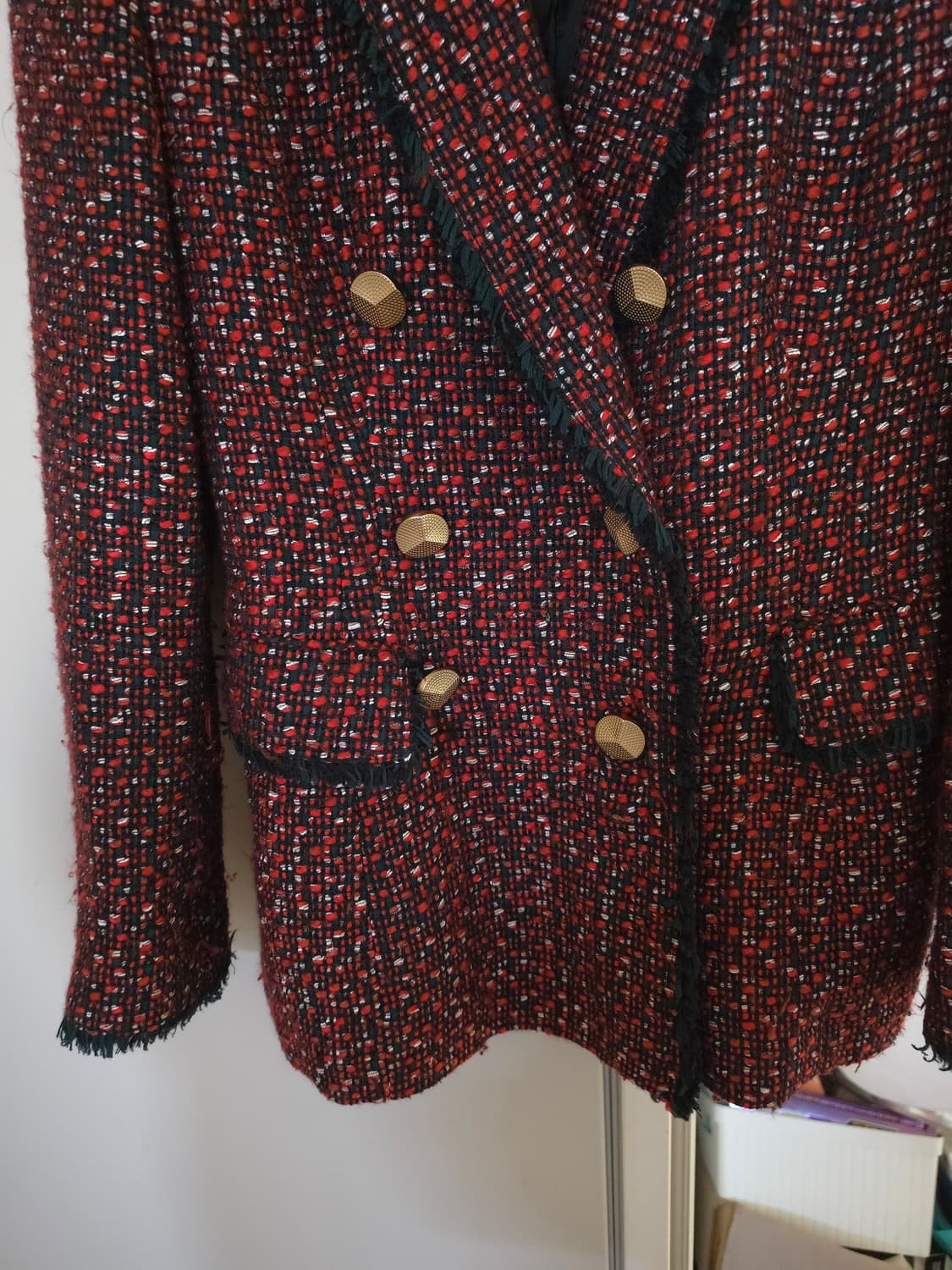 JESSI NEWYORK 제시뉴욕  트위드 더블 버튼 자켓 상품이미지3