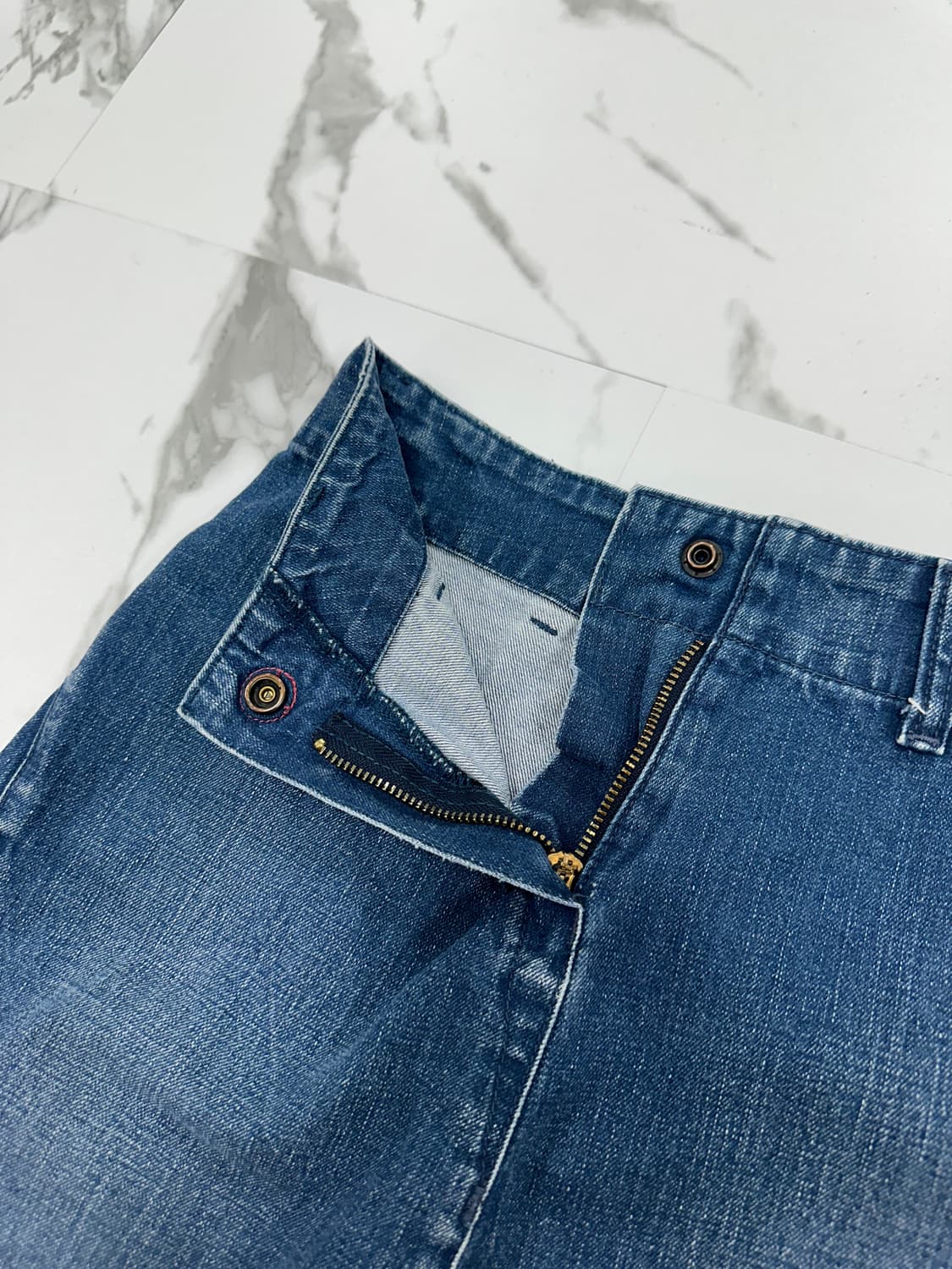 Levi's 리바이스 언밸런스 데님 스커트 상품이미지5