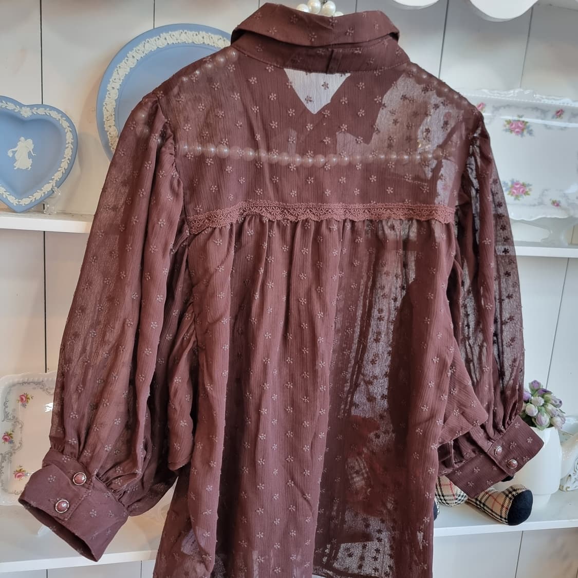 리즈리사 초코무드  블라우스 상품이미지9