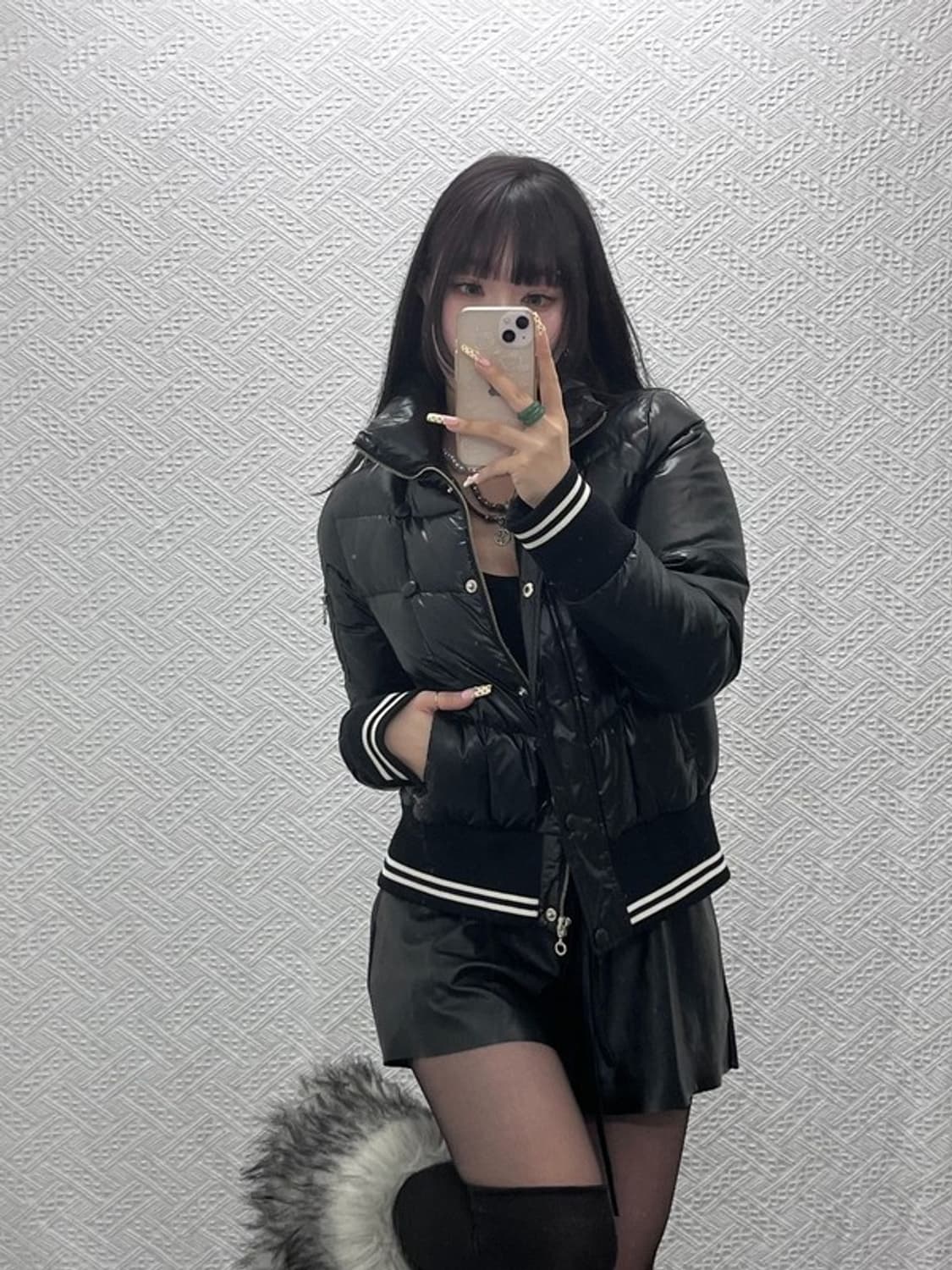 엄브로 올드스쿨 레트로 Y2K 빈티지 오리털 패딩 자켓 L C09662 상품이미지2