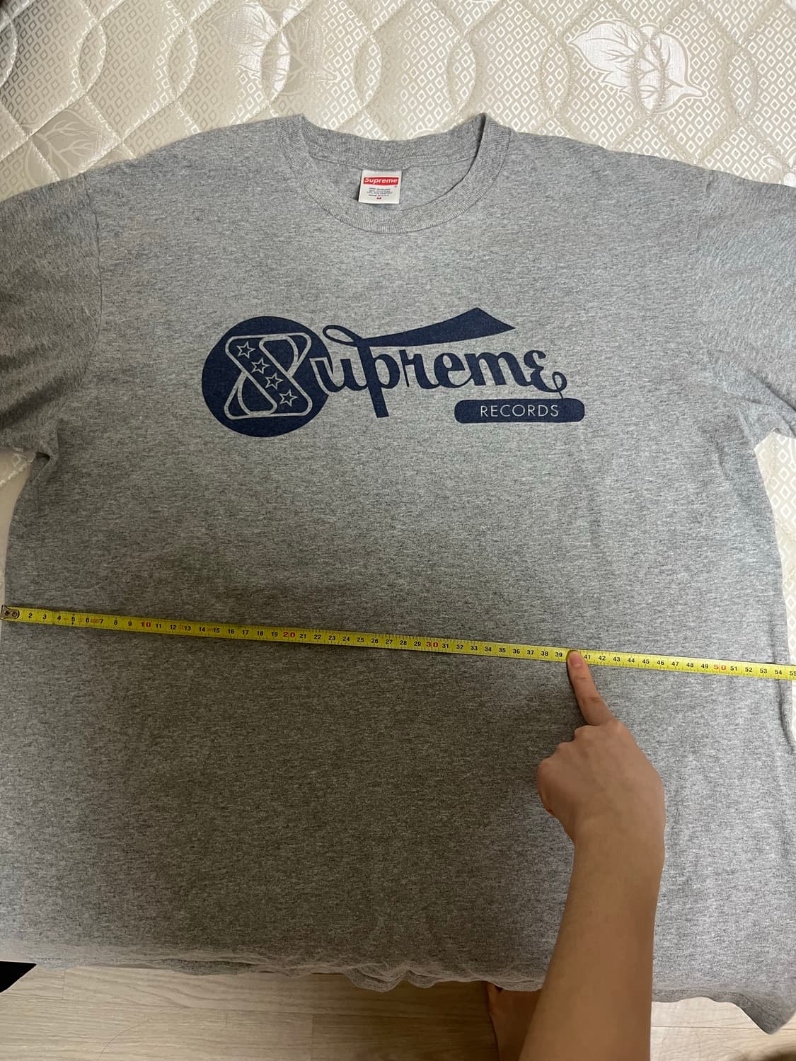슈프림 레코드 티셔츠 (m) 헤더그레이 상품이미지7