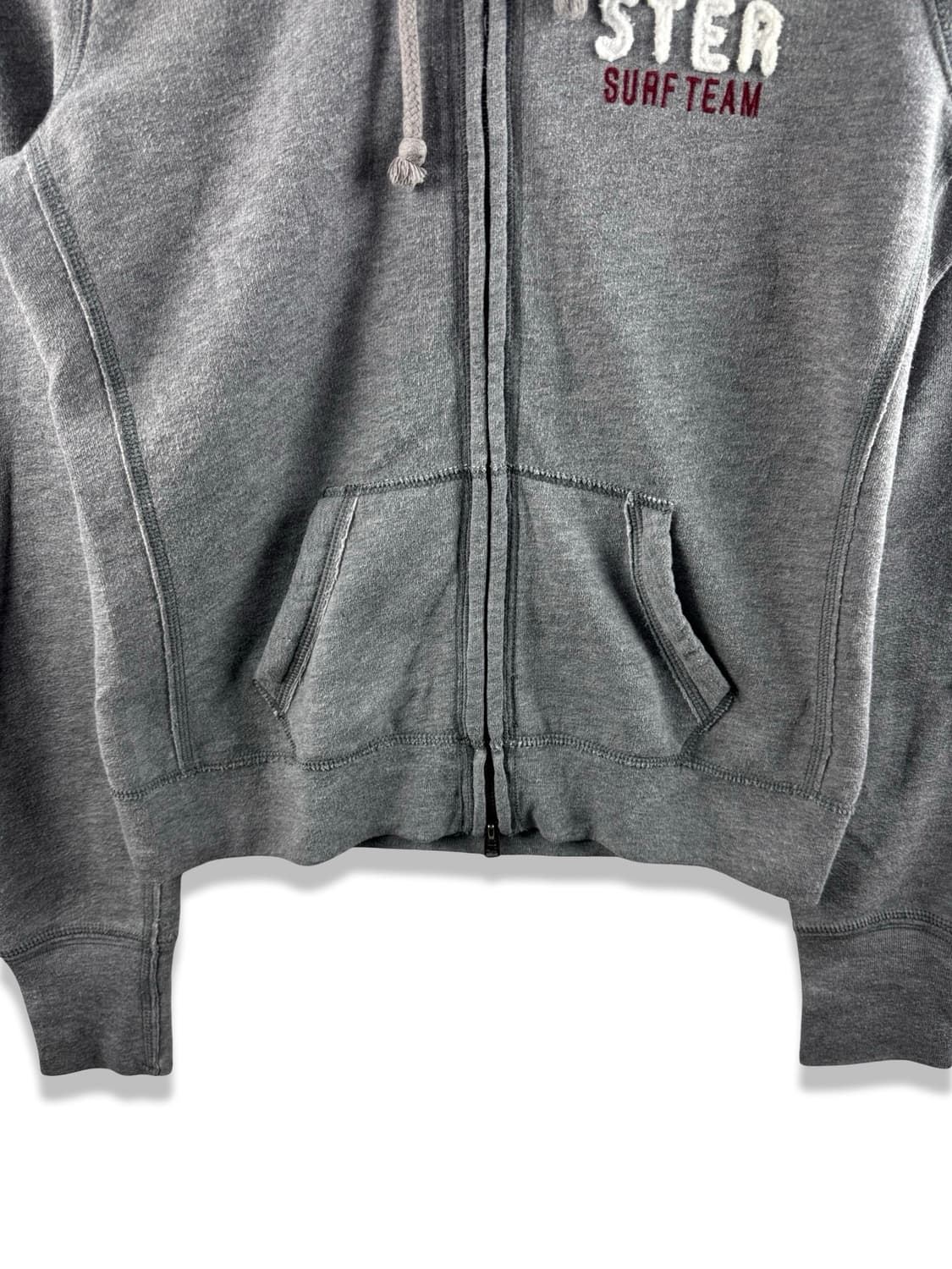 홀리스터 그레이 사이드로고 후드집업2409 상품이미지5