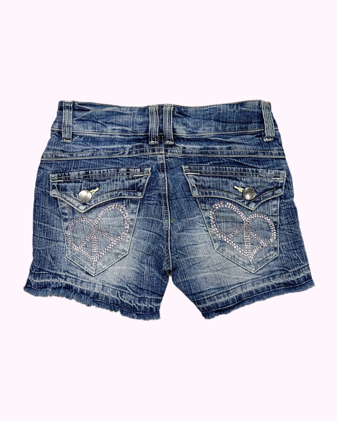 heart cubic denim shorts 상품이미지4