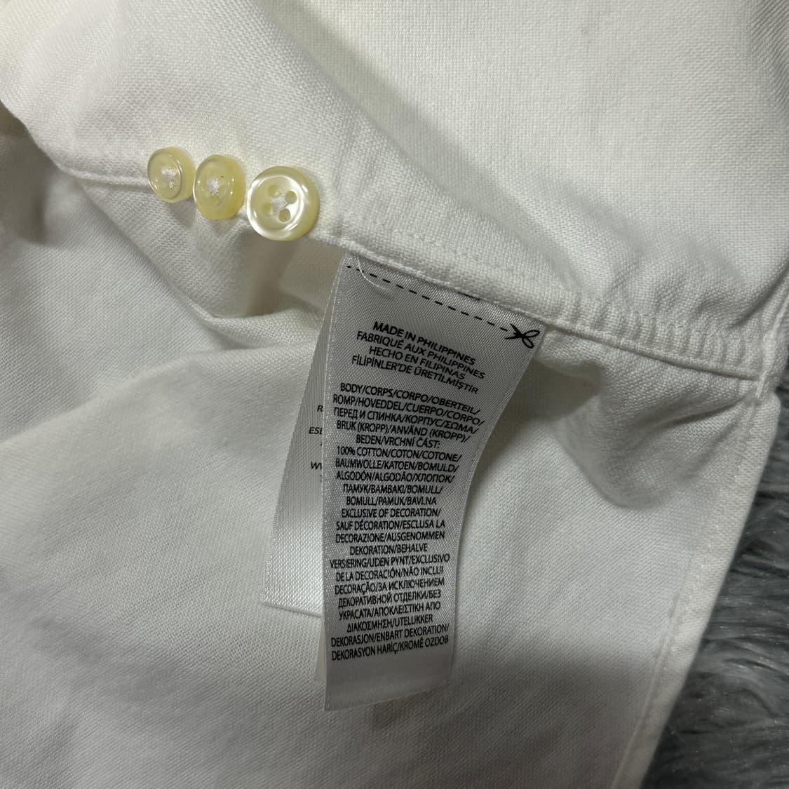 폴로랄프로렌 옥스포드 화이트 셔츠 XL 상품이미지4