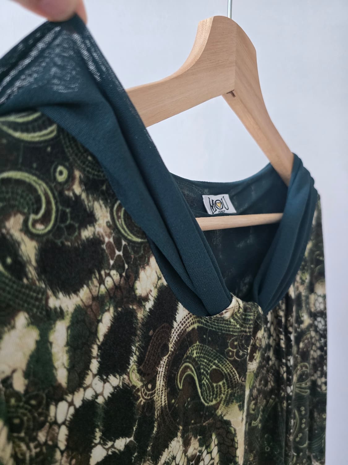 ​[MADE IN ITALY] MOU 이태리 다크그린 원피스 상품이미지4