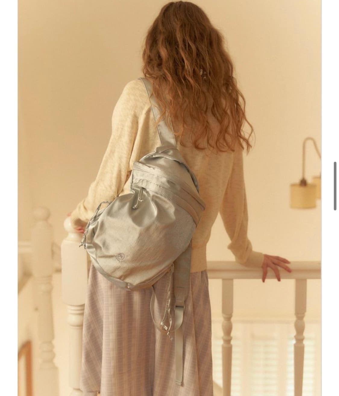 아우로 Ballet backpack 발렛 백팩 페일 블루 상품이미지2