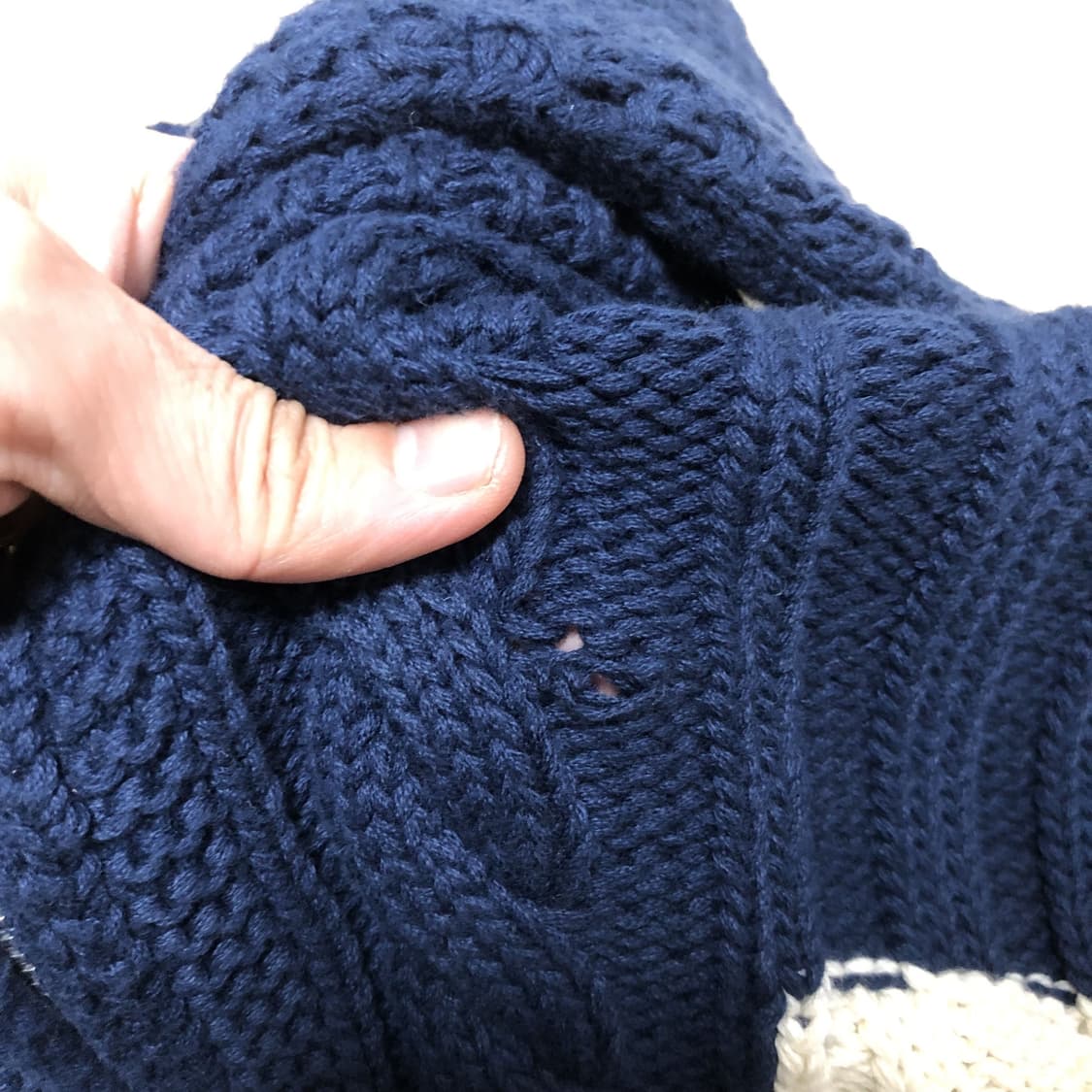 (XS) 새상품 겐조 파리스 KENZO 코튼 세일러 버블 가디건 네이비 상품이미지3