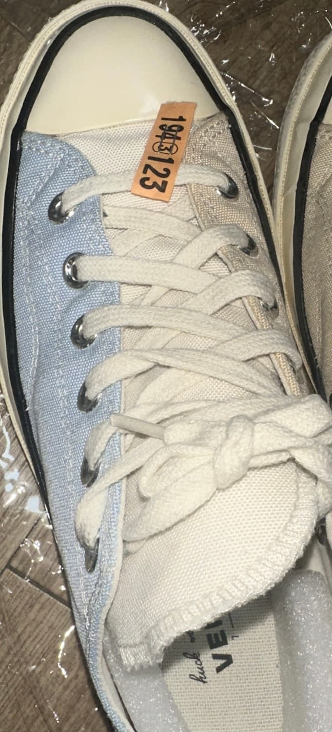 (미착용)컨버스 척테일러 70 로우 하이브리드 텍스처 라이트 트윈 블루 상품이미지2