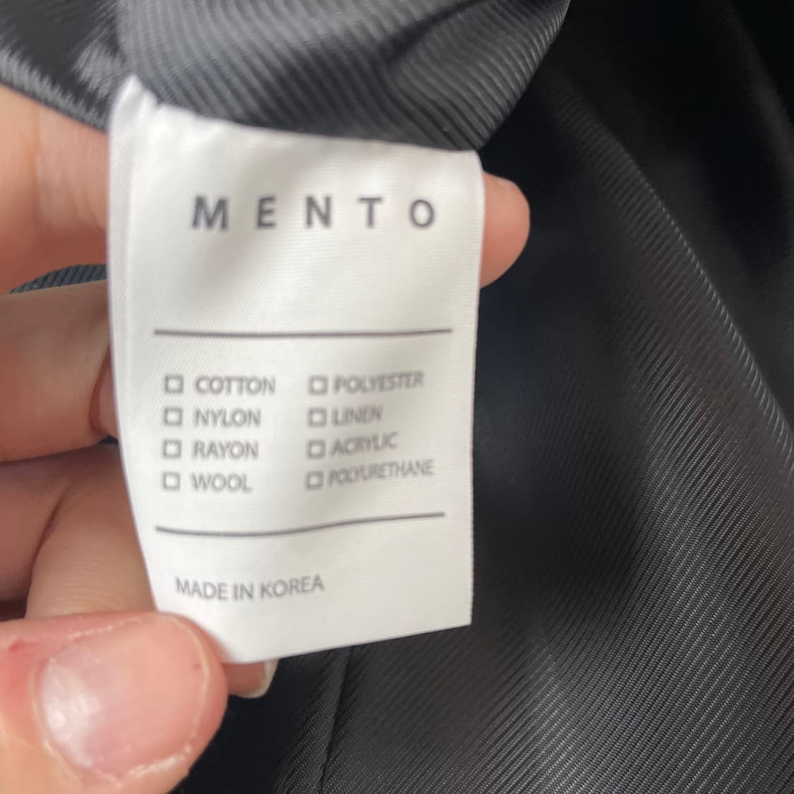 MENTO 프리미엄 다크 네이비 후드 더플코트 52 상품이미지5