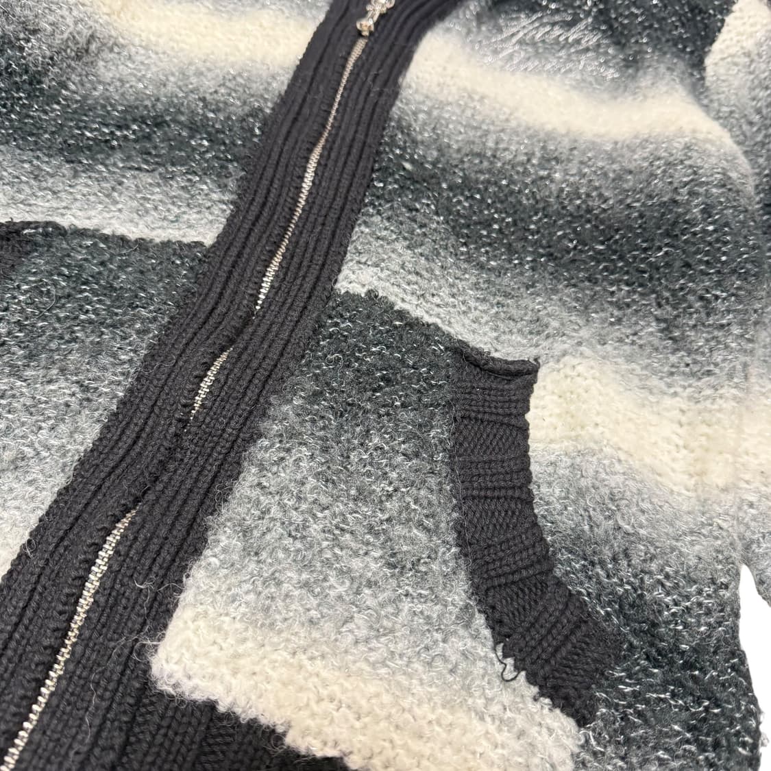 ⭐️희귀매물⭐️할리데이비슨 그라데이션 모헤어 니트집업 상품이미지5