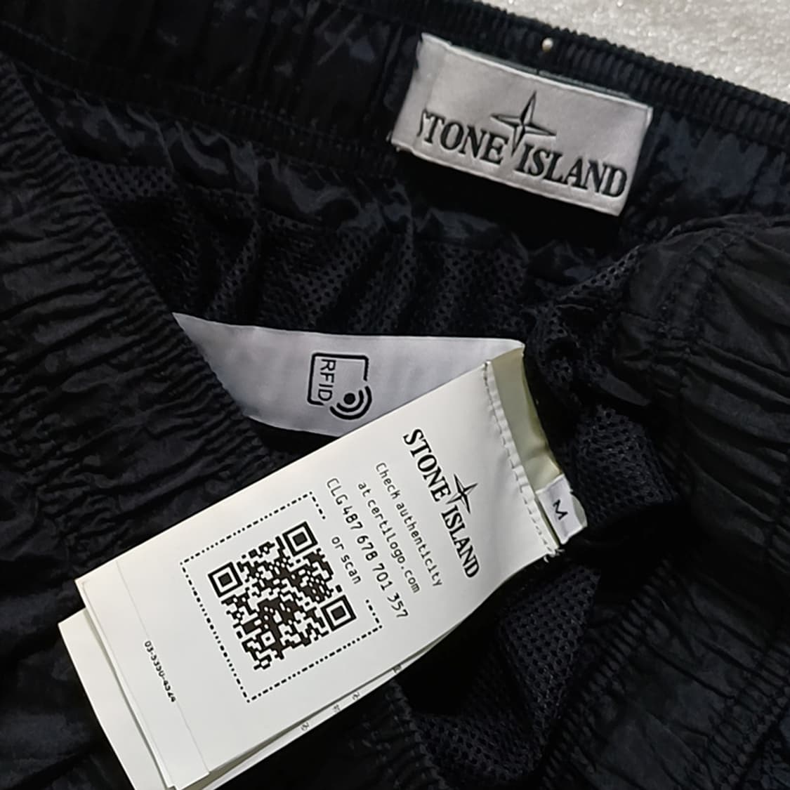 정품 스톤아일랜드 경량 메탈 스윔 팬츠 쇼츠 반바지 M 블랙 사랑봉봉 상품이미지3