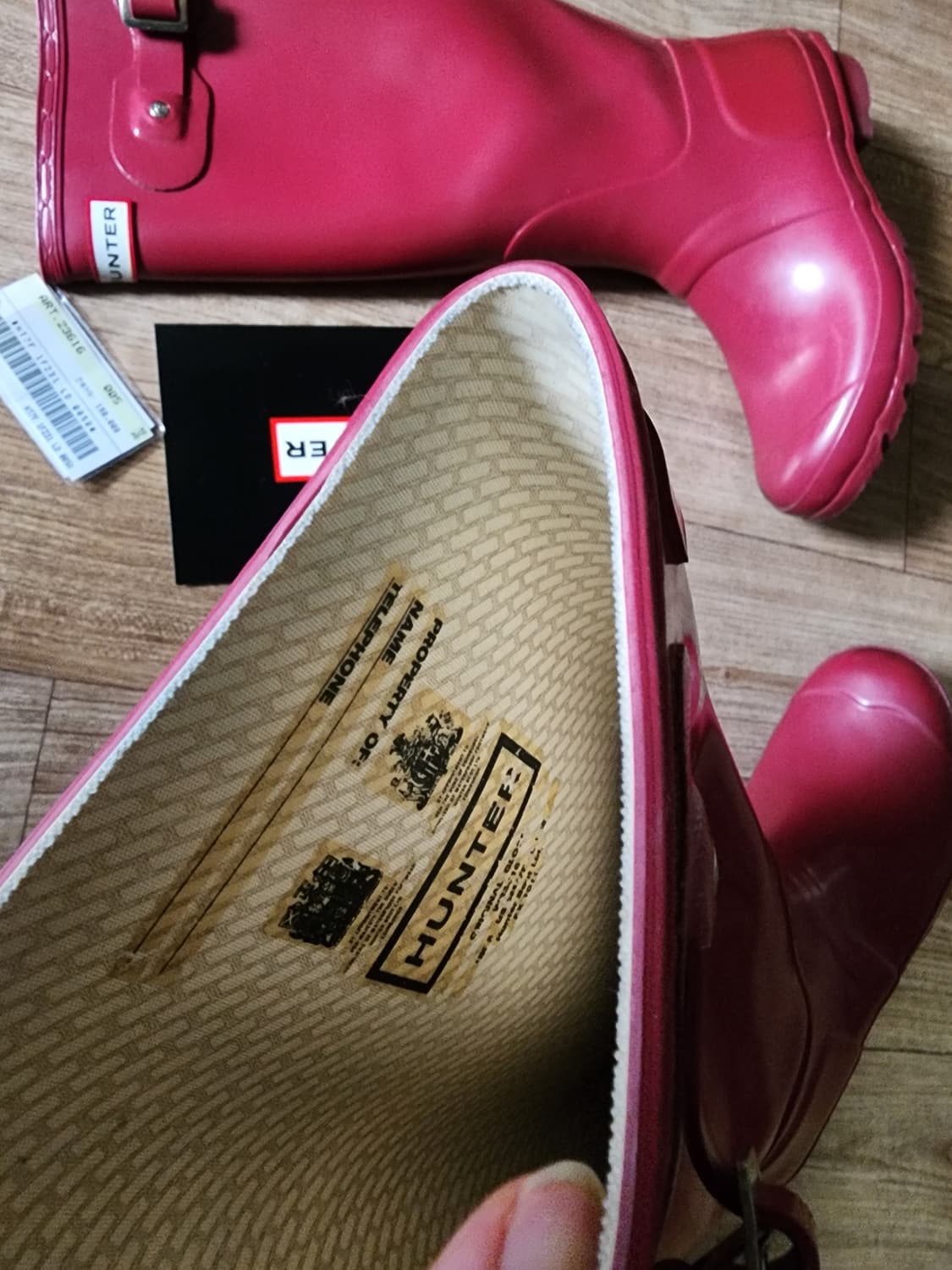 헌터 레인부츠 유광 톨 240 상품이미지4