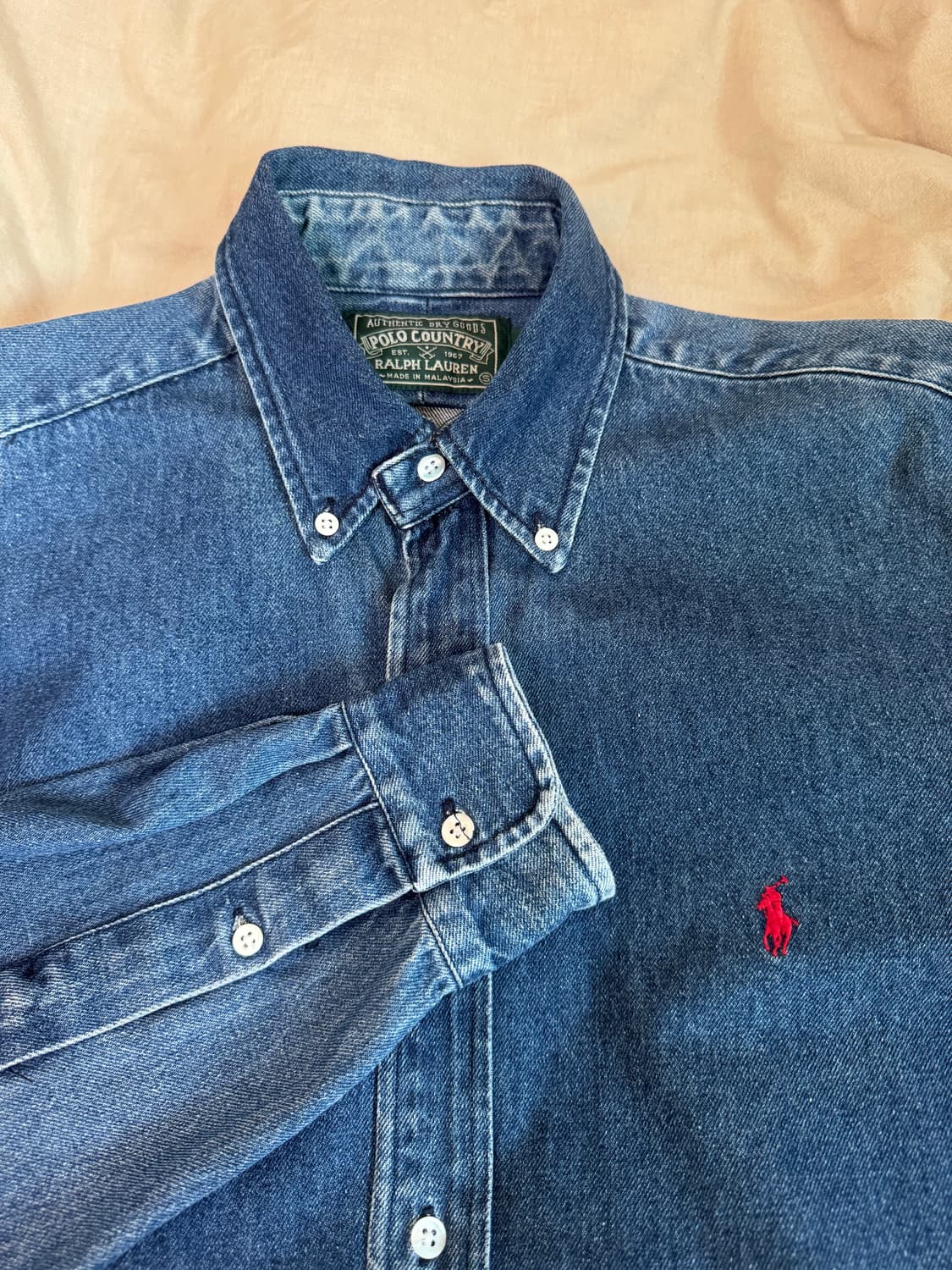 90s POLO COUNTRY denim shirts (95-100) 상품이미지3