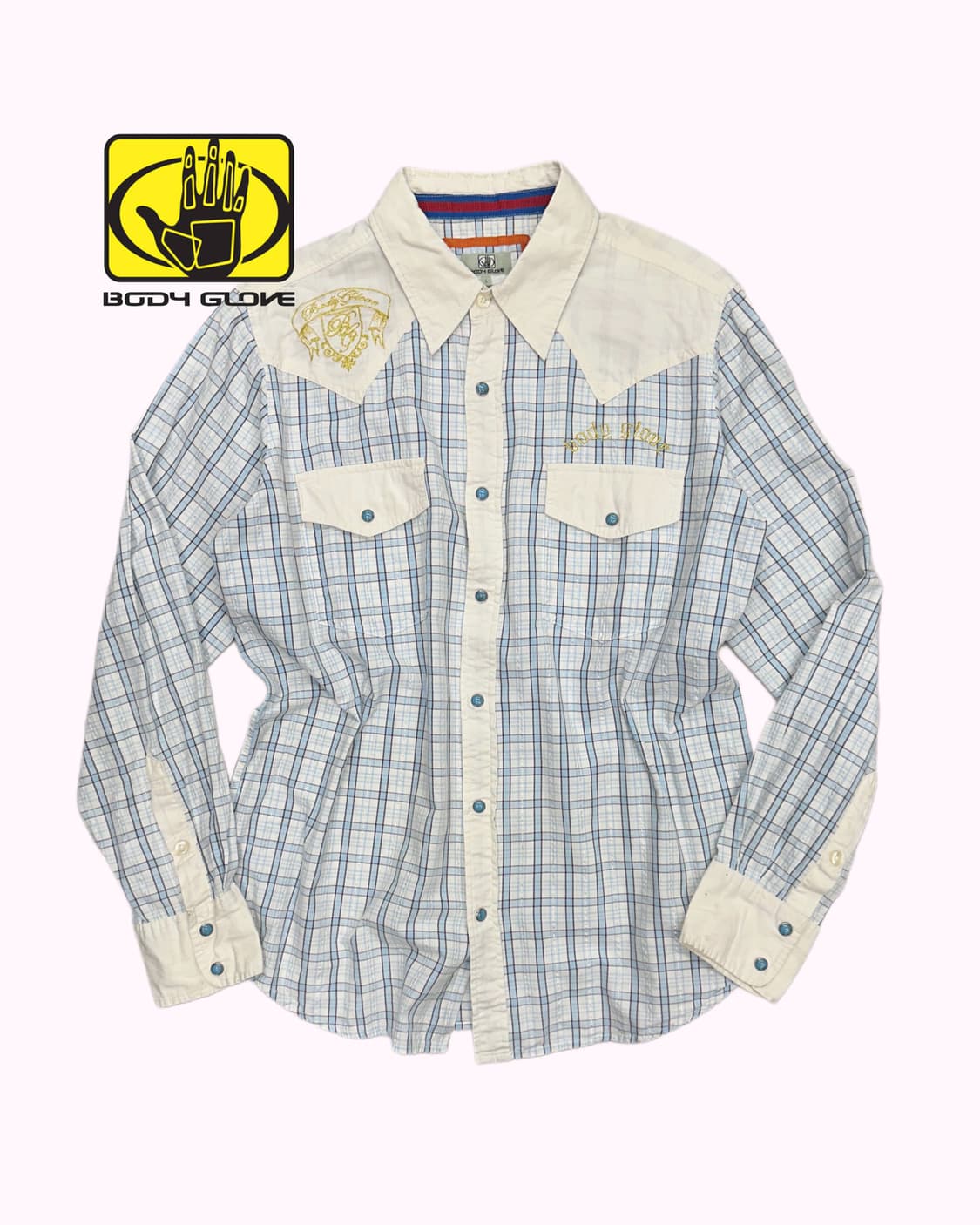 blue check swestern shirt 상품이미지1