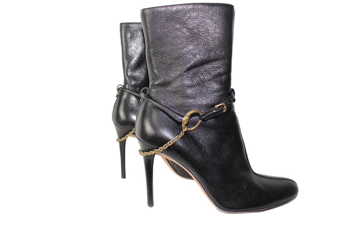 Gucci Horsebit boots 구찌 홀스빗 체인 하네스 앵클 부츠 상품이미지4