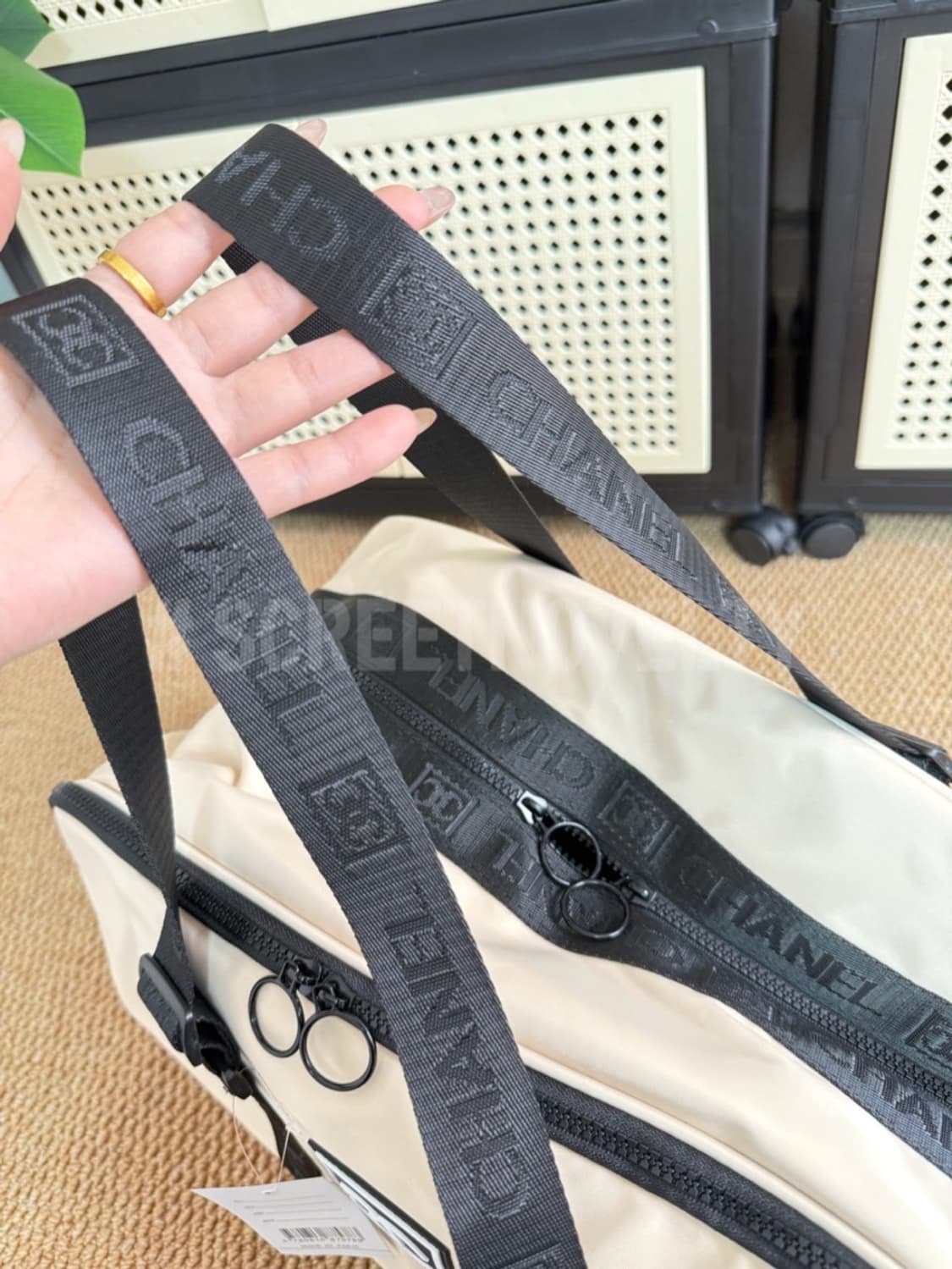 샤넬뷰티 보스턴백 여행가방 아이보리 무료배송 상품이미지7