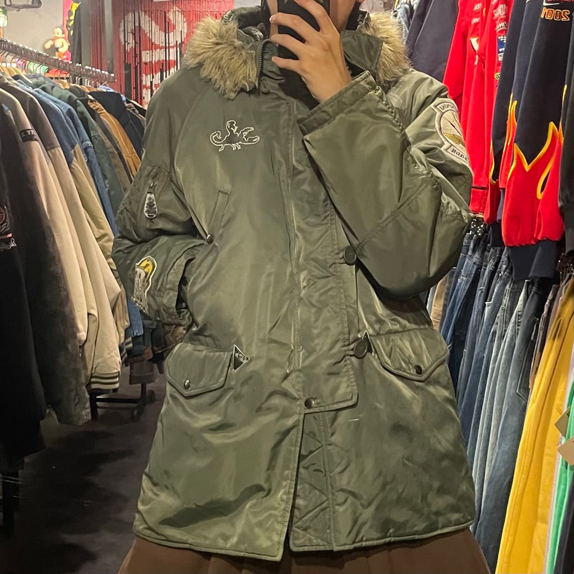 [IM] Avires 아비렉스 카키 패딩  상품이미지3