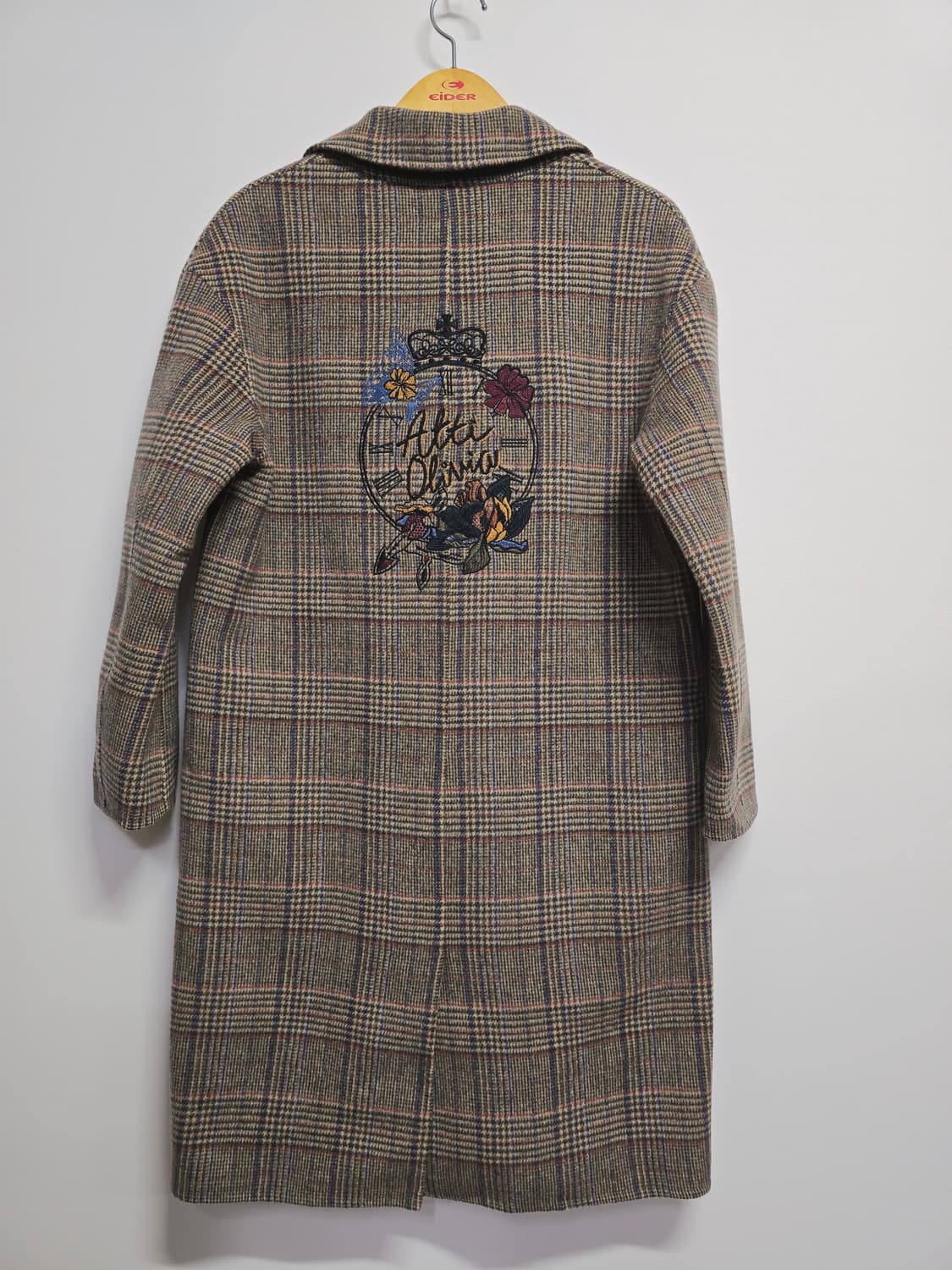 atti 올리비아 울 체크 롱코트 / 여유핏 감성코트 상품이미지4