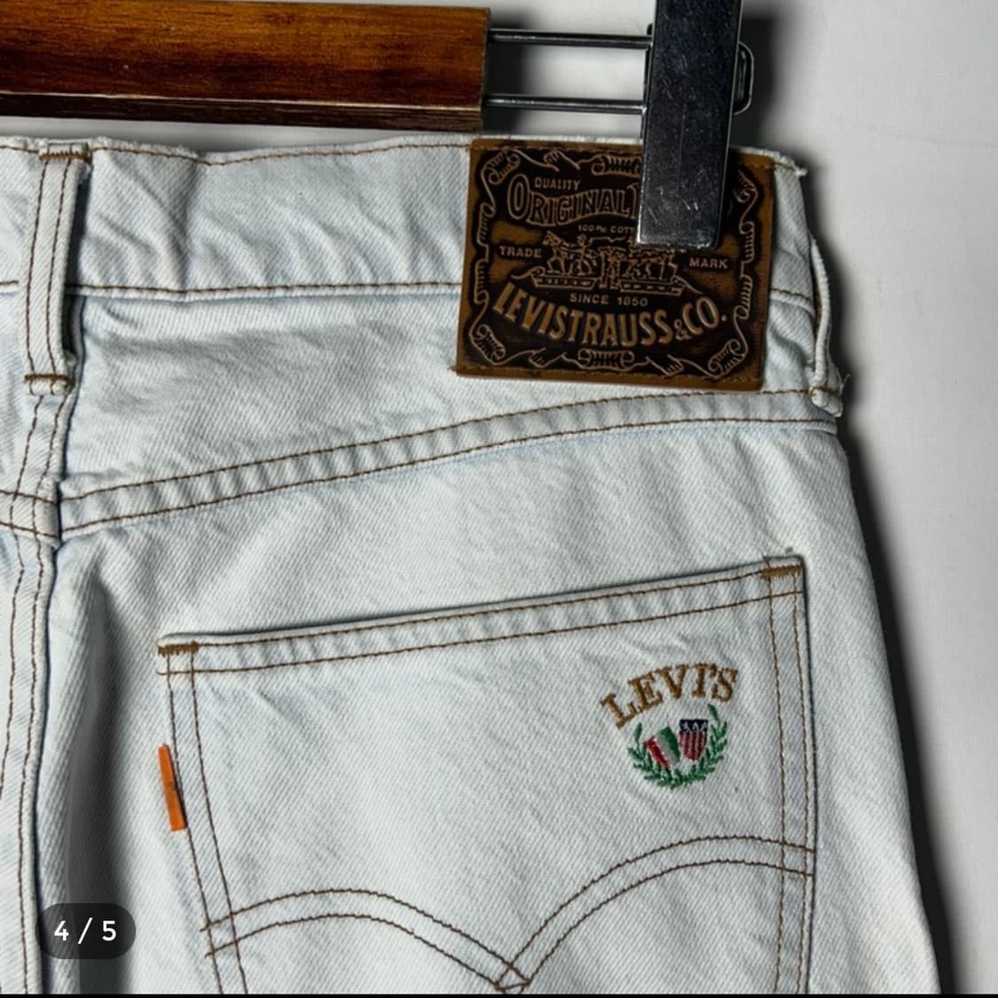 [Levis] 리바이스 재팬 오렌지탭 워시드 데님팬츠 상품이미지4