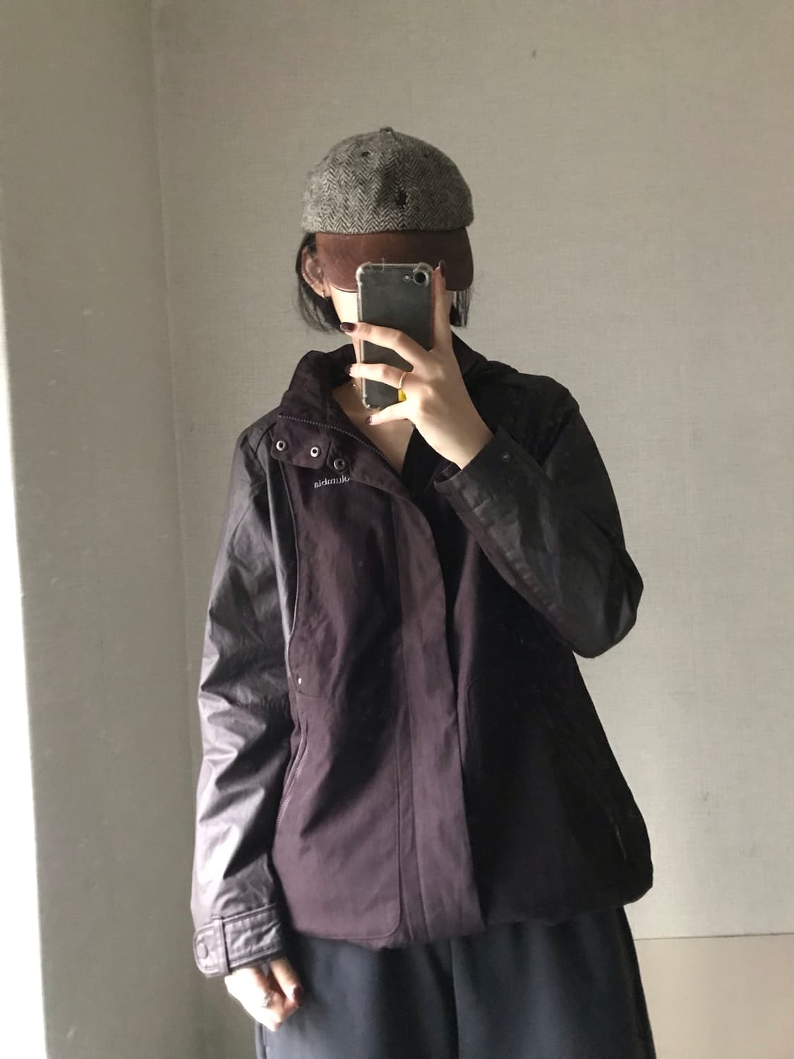 콜롬비아 버건디브라운 바람막이 상품이미지2