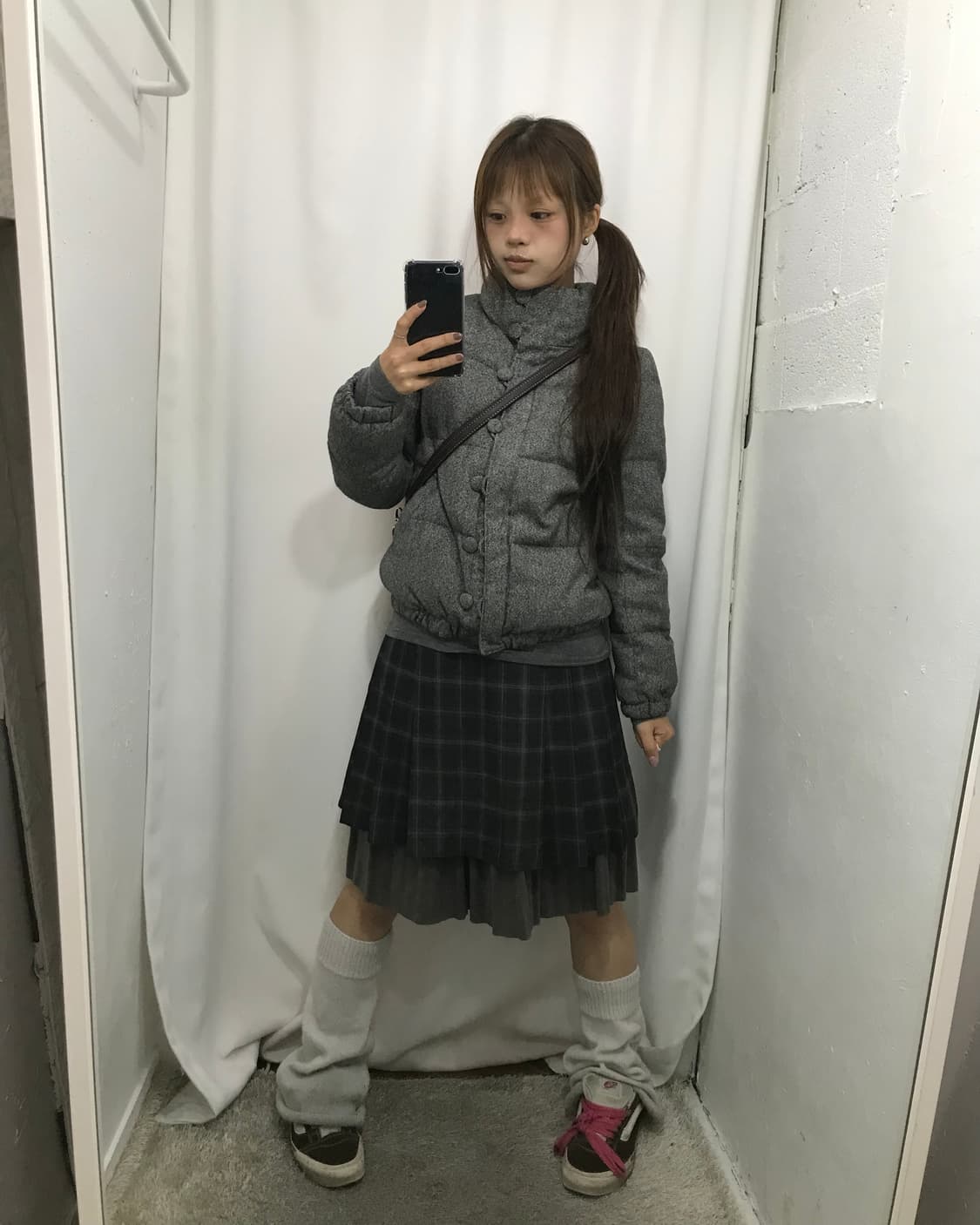 🐰단추 포인트 그레이 패딩 🐰 상품이미지2