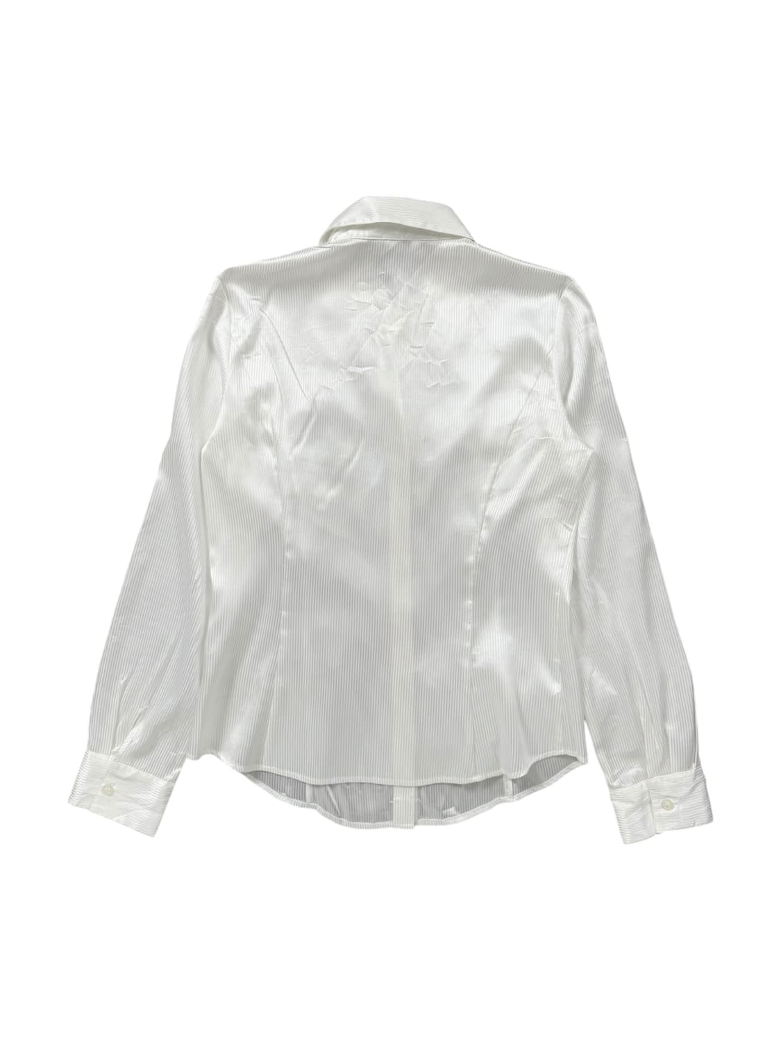 vintage ruched satin stripe shirt  상품이미지5