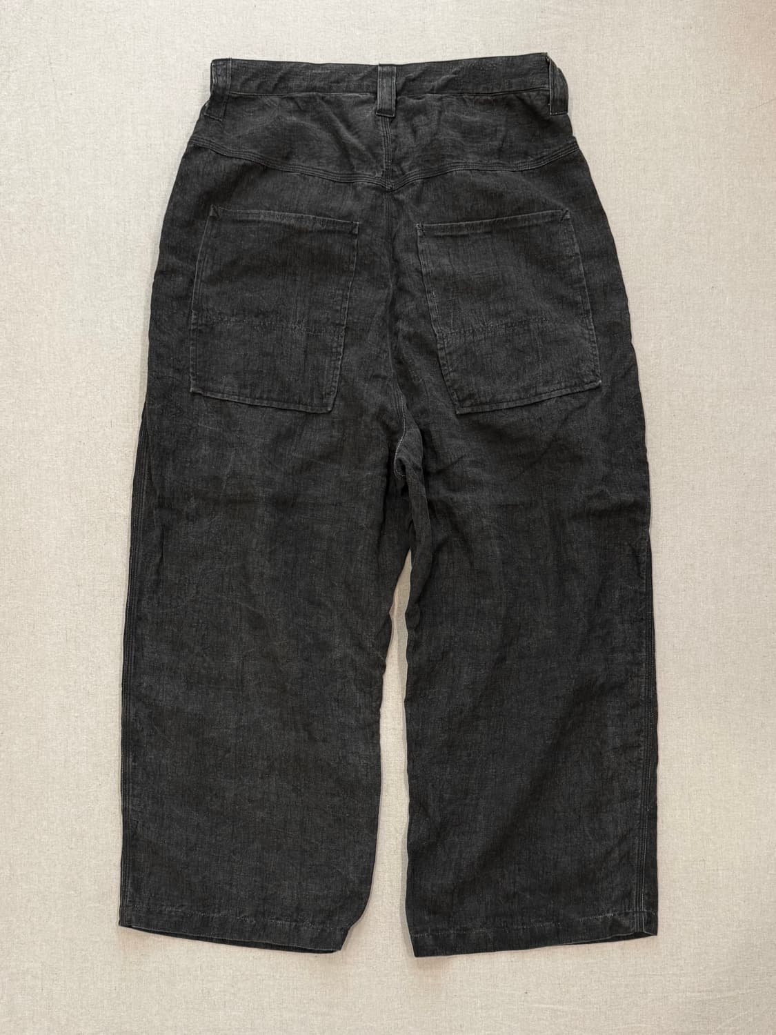 Kaval Sumi Dyed Linen Over Pants 2 상품이미지3