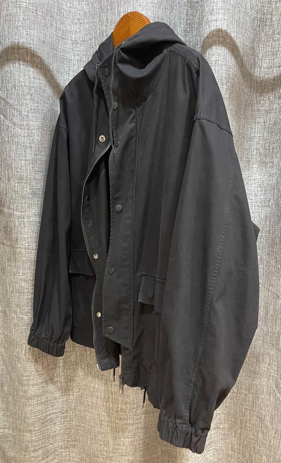 Partimento 파르티멘토 코드후드집업 자켓/블랙 상품이미지7