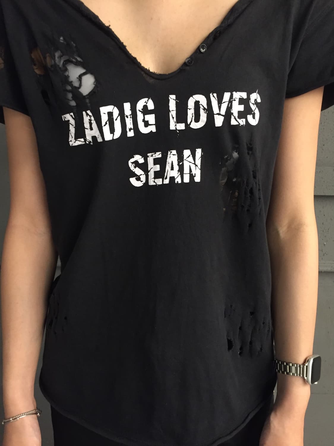 Zadig & Voltaire 디스트로이드 반팔 상품이미지3
