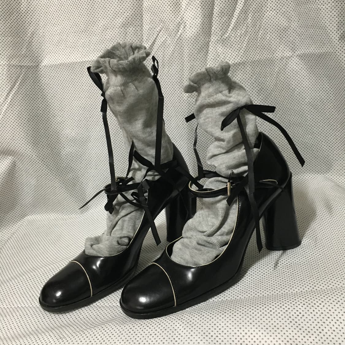 Prada black chunky high heels 상품이미지2